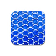 Hexagon Windows Rubber Square Coaster (4 Pack)  by essentialimage