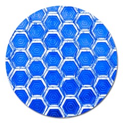 Hexagon Windows Magnet 5  (round) by essentialimage