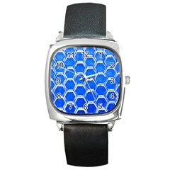 Hexagon Windows Square Metal Watch by essentialimage