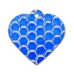 Hexagon Windows Dog Tag Heart (Two Sides) Back