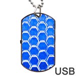 Hexagon Windows Dog Tag USB Flash (One Side) Front