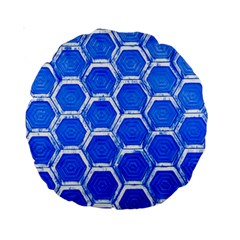 Hexagon Windows Standard 15  Premium Round Cushions by essentialimage