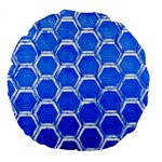 Hexagon Windows Large 18  Premium Flano Round Cushions Front