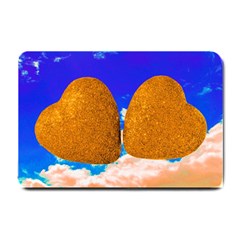 Two Hearts Small Doormat  by essentialimage