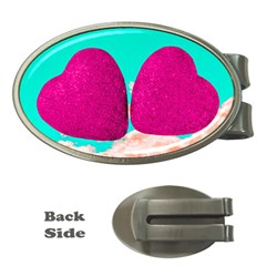 Two Hearts Money Clips (oval)  by essentialimage