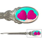 Two Hearts Letter Opener Front