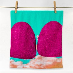 Two Hearts Face Towel by essentialimage