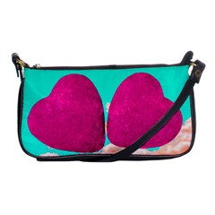 Two Hearts Shoulder Clutch Bag by essentialimage