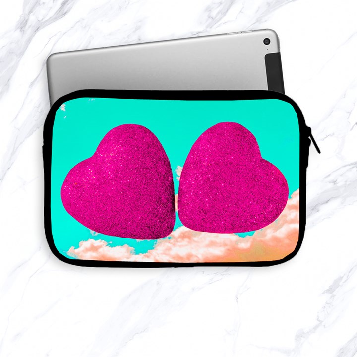 Two Hearts Apple iPad Mini Zipper Cases