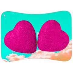 Two Hearts Velour Seat Head Rest Cushion by essentialimage