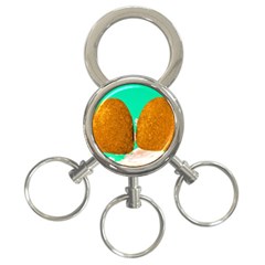 Two Hearts 3-ring Key Chain by essentialimage