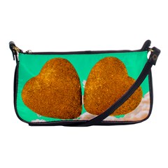 Two Hearts Shoulder Clutch Bag by essentialimage