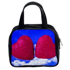 Two Hearts Classic Handbag (two Sides) by essentialimage