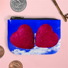 Two Hearts Mini Coin Purse by essentialimage