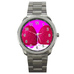 Two Hearts Sport Metal Watch by essentialimage