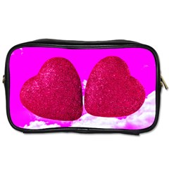 Two Hearts Toiletries Bag (two Sides) by essentialimage