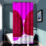 Two Hearts Shower Curtain 36  x 72  (Stall)  Curtain(36 X72 ) - 33.26 x66.24  Curtain(36 X72 )