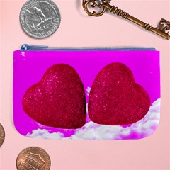 Two Hearts Large Coin Purse by essentialimage