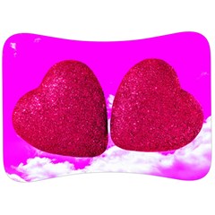 Two Hearts Velour Seat Head Rest Cushion by essentialimage