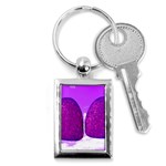 Two Hearts Key Chain (Rectangle) Front