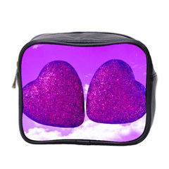 Two Hearts Mini Toiletries Bag (two Sides) by essentialimage