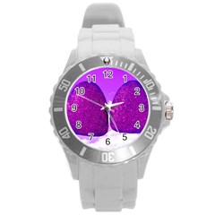 Two Hearts Round Plastic Sport Watch (l) by essentialimage