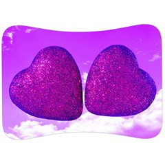 Two Hearts Velour Seat Head Rest Cushion by essentialimage