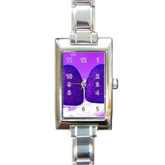 Two Hearts Rectangle Italian Charm Watch by essentialimage