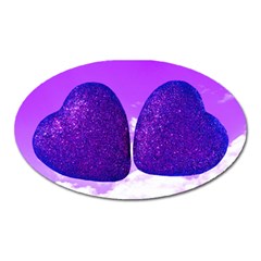 Two Hearts Oval Magnet by essentialimage