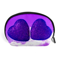 Two Hearts Accessory Pouch (large) by essentialimage