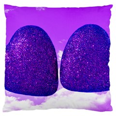 Two Hearts Large Flano Cushion Case (two Sides) by essentialimage