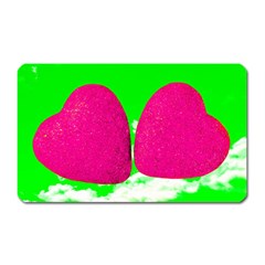 Two Hearts Magnet (rectangular) by essentialimage