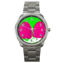 Two Hearts Sport Metal Watch by essentialimage