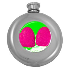 Two Hearts Round Hip Flask (5 Oz) by essentialimage