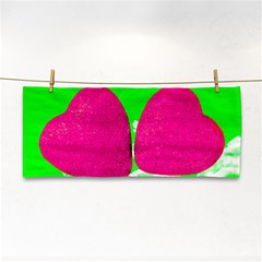 Two Hearts Hand Towel by essentialimage