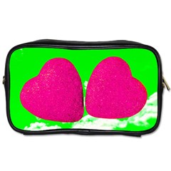 Two Hearts Toiletries Bag (one Side) by essentialimage