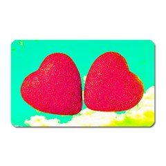 Two Hearts Magnet (rectangular) by essentialimage