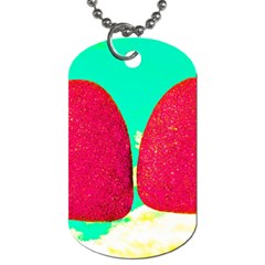 Two Hearts Dog Tag (one Side) by essentialimage