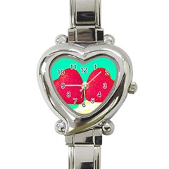 Two Hearts Heart Italian Charm Watch by essentialimage