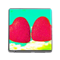 Two Hearts Memory Card Reader (square 5 Slot) by essentialimage