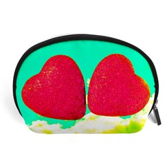 Two Hearts Accessory Pouch (large) by essentialimage