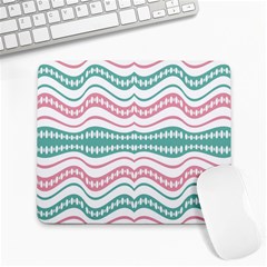 Waving Lines Vivid Pattern Large Mousepads by dflcprintsclothing