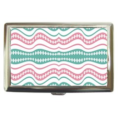 Waving Lines Vivid Pattern Cigarette Money Case by dflcprintsclothing