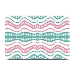 Waving Lines Vivid Pattern Plate Mats by dflcprintsclothing