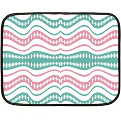 Waving Lines Vivid Pattern Double Sided Fleece Blanket (mini)  by dflcprintsclothing