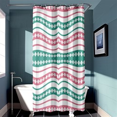 Waving Lines Vivid Pattern Shower Curtain 36  X 72  (stall) 