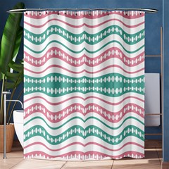 Waving Lines Vivid Pattern Shower Curtain 60  X 72  (medium)  by dflcprintsclothing