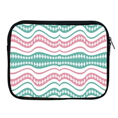 Waving Lines Vivid Pattern Apple Ipad 2/3/4 Zipper Cases by dflcprintsclothing