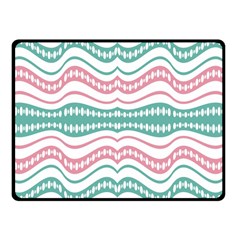 Waving Lines Vivid Pattern Double Sided Fleece Blanket (small)  by dflcprintsclothing