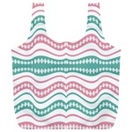 Waving Lines Vivid Pattern Full Print Recycle Bag (XL) Back